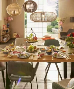 for friends Speiseteller | blau gemustert