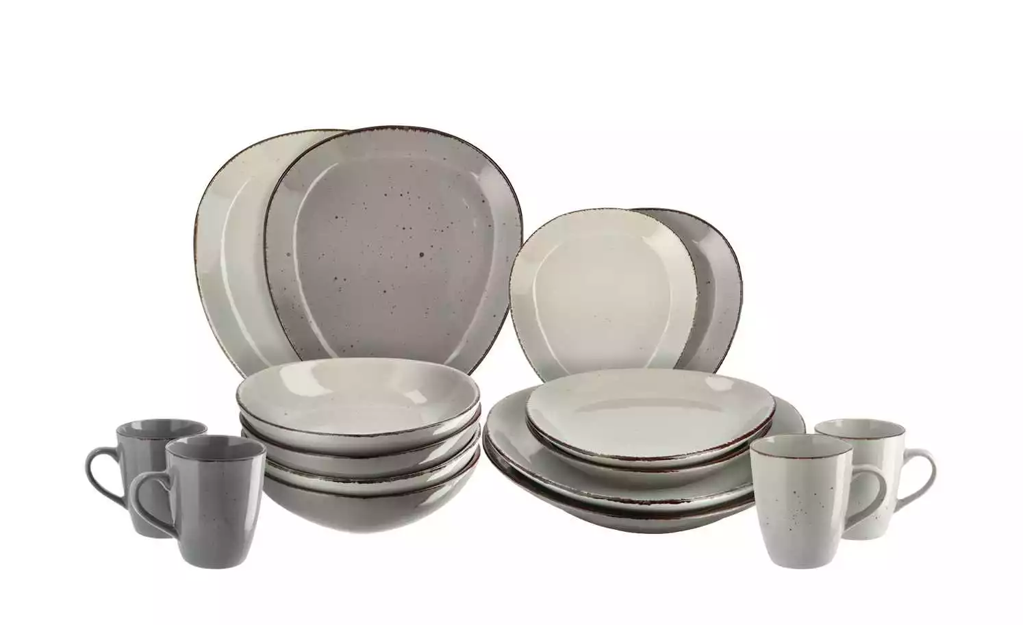 Peill+Putzler Kombiservice, 16-teilig Siena Due | Grau / Dunkelgrau – Bild 2