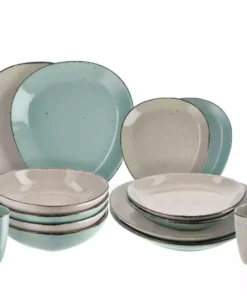 Peill+Putzler Kombiservice, 16-teilig Siena Due | Türkis / Steingrau