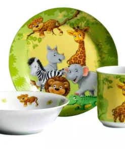 Ritzenhoff & Breker Kindergeschirrset, 3-teilig Dschungeltiere