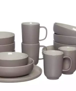 Ritzenhoff & Breker Kombiservice, 16-teilig Jasper | Taupe / Weiß