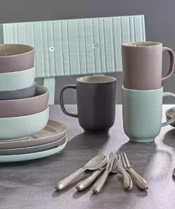 Ritzenhoff & Breker Kaffeeservice, 12-teilig Jasper | Grau / Weiß