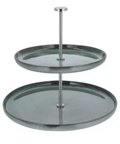 Peill+Putzler Etagere Rimini | Grün / silberfarben