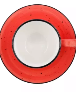 Peill+Putzler Kaffeetasse Genua | Rot / Weiß Kaffeetasse