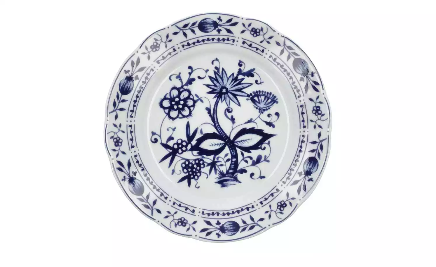 Kahla Speiseteller "Rosella" Zwiebelmuster | Speiseteller Ø 23,6 cm