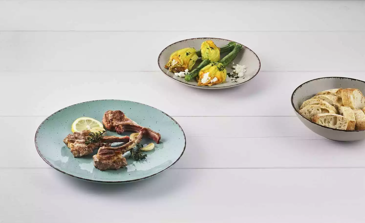 Peill+Putzler Kombiservice, 16-teilig Siena | Türkis / Steingrau – Bild 2