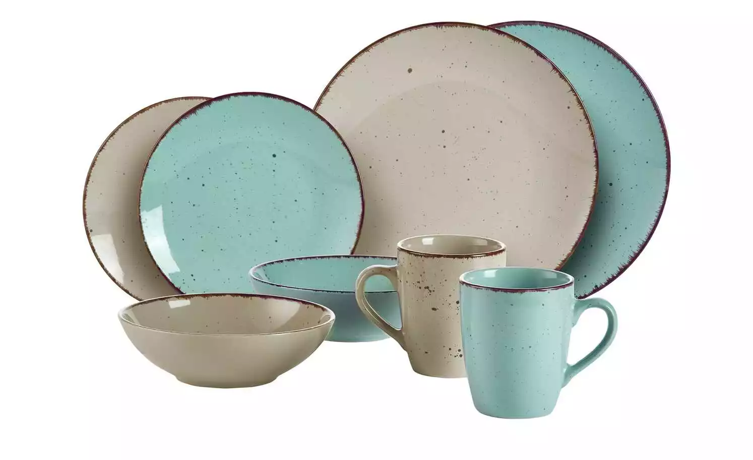 Peill+Putzler Kombiservice, 16-teilig Siena | Türkis / Steingrau – Bild 3